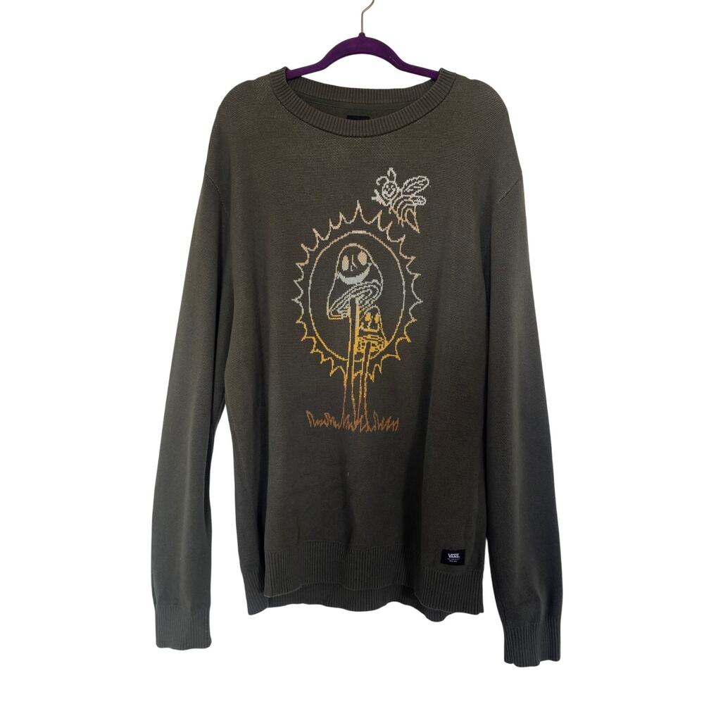 Vans Plant Harmony Dark Green Sweater Size XL